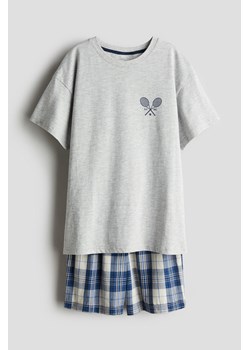 H & M - Bawełniana piżama - Szary ze sklepu H&M w kategorii Piżamy męskie - zdjęcie 172418813