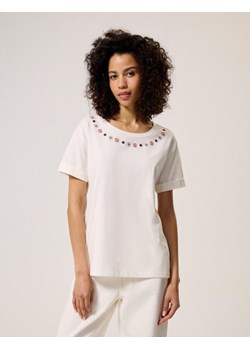 Koszulka BALLIKA Kremowy XS ze sklepu Diverse w kategorii Bluzki damskie - zdjęcie 172419001