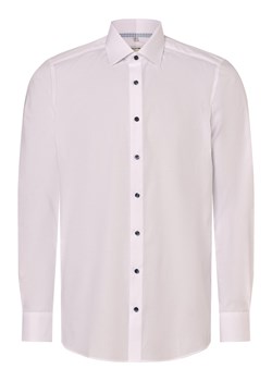 Olymp Level Five Koszula męska Mężczyźni Slim Fit Bawełna biały jednolity ze sklepu vangraaf w kategorii Koszule męskie - zdjęcie 172419882