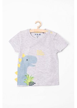 T-Shirt niemowlęcy z dinozaurem i elementami 3D ze sklepu 5.10.15 w kategorii Koszulki niemowlęce - zdjęcie 172420162