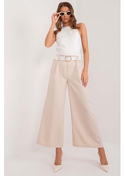 Eleganckie spodnie z kieszeniami jasny beżowy ze sklepu 5.10.15 w kategorii Spodnie damskie - zdjęcie 172420190
