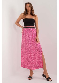 Długa spódnica z printem Sublevel ciemno różowa ze sklepu 5.10.15 w kategorii Spódnice - zdjęcie 172420261