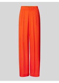 Spodnie materiałowe z szeroką nogawką i zakładkami w pasie model ‘MARRAKECH’ ze sklepu Peek&Cloppenburg  w kategorii Spodnie damskie - zdjęcie 172420620