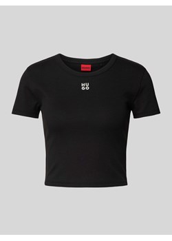 T-shirt krótki z nadrukiem z logo ze sklepu Peek&Cloppenburg  w kategorii Bluzki damskie - zdjęcie 172420640