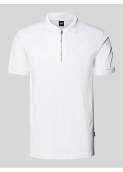 Koszulka polo o kroju slim fit z detalem z logo model ‘Polston’ ze sklepu Peek&Cloppenburg  w kategorii T-shirty męskie - zdjęcie 172420744