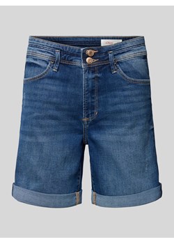 Szorty jeansowe o kroju regular fit ze szlufkami na pasek ze sklepu Peek&Cloppenburg  w kategorii Szorty - zdjęcie 172420754