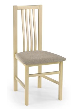 Drewniane tapicerowane krzesło patyczak dąb sonoma - Weston ze sklepu Edinos.pl w kategorii Krzesła - zdjęcie 172421324