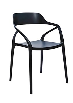 Czarne nowoczesne krzesło - Visar ze sklepu Edinos.pl w kategorii Krzesła - zdjęcie 172421383