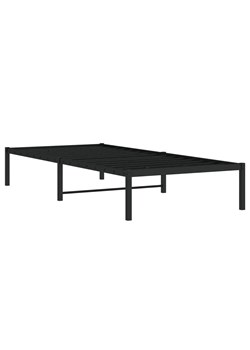 Czarne metalowe łóżko industrialne 90x200 cm - Dafines ze sklepu Edinos.pl w kategorii Łóżka i materace - zdjęcie 172421753