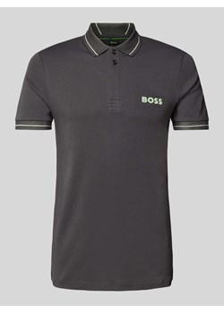 Koszulka polo z nadrukiem z logo model ‘Paule’ ze sklepu Peek&Cloppenburg  w kategorii T-shirty męskie - zdjęcie 172422152