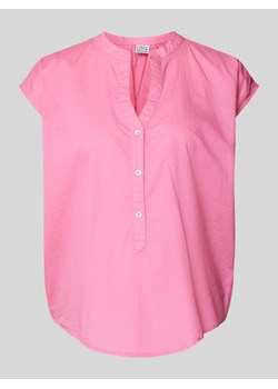 Top bluzkowy z kołnierzem z lamówką ze sklepu Peek&Cloppenburg  w kategorii Bluzki damskie - zdjęcie 172422183