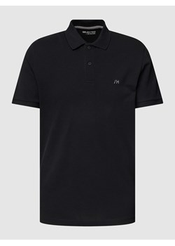 Koszulka polo z bawełny model ‘SLHDANTE’ ze sklepu Peek&Cloppenburg  w kategorii T-shirty męskie - zdjęcie 172422333