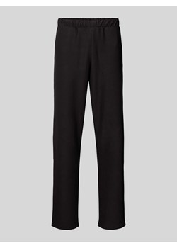 Spodnie materiałowe o kroju regular fit z efektem prążkowania ze sklepu Peek&Cloppenburg  w kategorii Spodnie męskie - zdjęcie 172422354