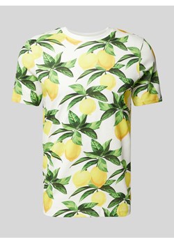 T-shirt we wzory na całej powierzchni ze sklepu Peek&Cloppenburg  w kategorii T-shirty męskie - zdjęcie 172422364