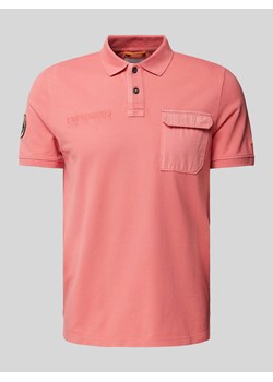 Koszulka polo z wyhaftowanym logo ze sklepu Peek&Cloppenburg  w kategorii T-shirty męskie - zdjęcie 172422382