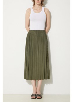 Samsoe Samsoe spódnica kolor zielony midi rozkloszowana ze sklepu PRM w kategorii Spódnice - zdjęcie 172422901