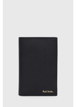 Paul Smith portfel skórzany kolor czarny M1A-4774-BMULTI ze sklepu PRM w kategorii Portfele męskie - zdjęcie 172423162