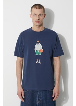 New Balance t-shirt bawełniany męski kolor niebieski z nadrukiem MT41578NNY ze sklepu PRM w kategorii T-shirty męskie - zdjęcie 172423252
