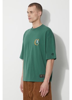 Champion t-shirt bawełniany męski kolor zielony z aplikacją 219999 ze sklepu PRM w kategorii T-shirty męskie - zdjęcie 172423262