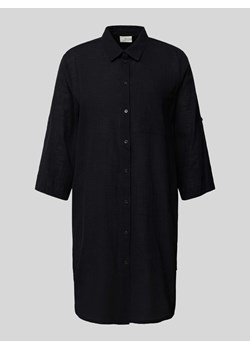 Bluzka długa z kieszenią na piersi i rękawem o dł. 3/4 ze sklepu Peek&Cloppenburg  w kategorii Koszule damskie - zdjęcie 172423341