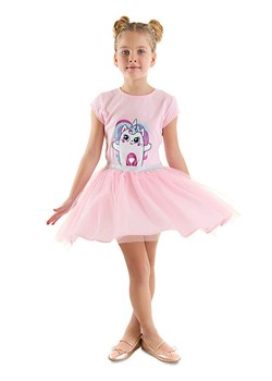 Denokids Sukienka &quot;Cute Kitty&quot; w kolorze jasnoróżowym ze sklepu Limango Polska w kategorii Sukienki dziewczęce - zdjęcie 172423620