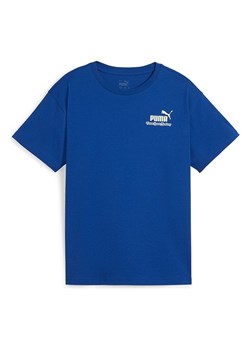 Puma Koszulka &quot;ESS+ MID 90s&quot; w kolorze niebieskim ze sklepu Limango Polska w kategorii T-shirty chłopięce - zdjęcie 172424112