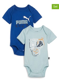 Puma Body (2 szt.) &quot;Minicats&quot; w kolorze niebiesko-miętowym ze sklepu Limango Polska w kategorii Body niemowlęce - zdjęcie 172424172
