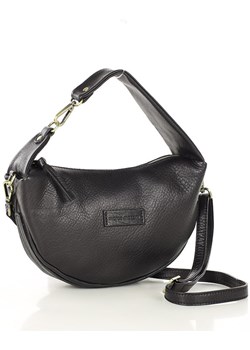 Mała czarna torebka elegancka listonoszka skórzana premium MARCO MAZZINI ze sklepu Verostilo w kategorii Listonoszki - zdjęcie 172424523