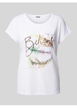 T-shirt z nadrukiem z motywem i napisem ze sklepu Peek&Cloppenburg  w kategorii Bluzki damskie - zdjęcie 172424893