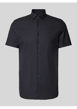 Koszula biznesowa o kroju body fit z rękawem o dł. 1/2 model ‘NEW YORK’ ze sklepu Peek&Cloppenburg  w kategorii Koszule męskie - zdjęcie 172424994