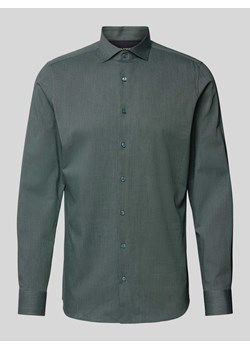 Koszula biznesowa o kroju body fit z tkanym wzorem ze sklepu Peek&Cloppenburg  w kategorii Koszule męskie - zdjęcie 172425083