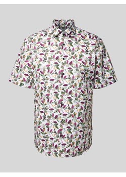 Koszula biznesowa o kroju modern fit z kwiatowym wzorem ze sklepu Peek&Cloppenburg  w kategorii Koszule męskie - zdjęcie 172425134