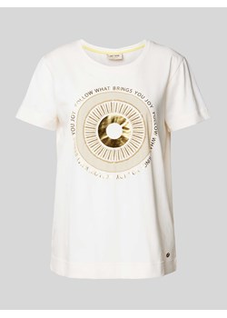 T-shirt z obszyciem cekinami i ozdobnymi kamieniami model ‘Nori’ ze sklepu Peek&Cloppenburg  w kategorii Bluzki damskie - zdjęcie 172425163
