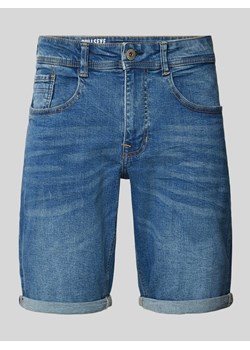 Szorty jeansowe o kroju regular fit z 5 kieszeniami model ‘BULLSEYE’ ze sklepu Peek&Cloppenburg  w kategorii Spodenki męskie - zdjęcie 172425261