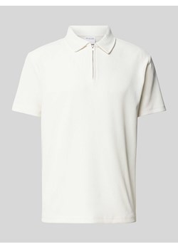 Koszulka polo o kroju relaxed fit z efektem prążkowania ze sklepu Peek&Cloppenburg  w kategorii T-shirty męskie - zdjęcie 172425273