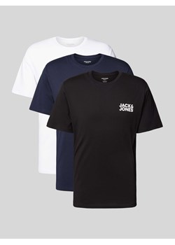 T-shirt z nadrukiem z logo model ‘CORP’ ze sklepu Peek&Cloppenburg  w kategorii T-shirty męskie - zdjęcie 172425330