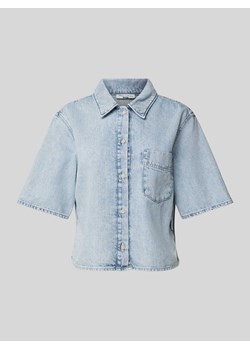 Bluzka jeansowa z kieszenią na piersi ze sklepu Peek&Cloppenburg  w kategorii Koszule damskie - zdjęcie 172425334