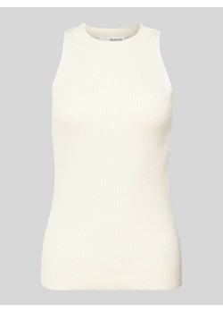 Top z efektem prążkowania model ‘SOLINA’ ze sklepu Peek&Cloppenburg  w kategorii Bluzki damskie - zdjęcie 172425370