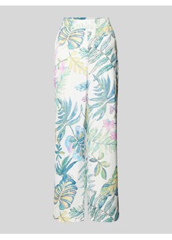 Spodnie materiałowe o kroju regular fit z nadrukiem na całej powierzchni ze sklepu Peek&Cloppenburg  w kategorii Spodnie damskie - zdjęcie 172425450