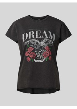 T-shirt z nadrukowanym motywem model ‘LUCY’ ze sklepu Peek&Cloppenburg  w kategorii Bluzki damskie - zdjęcie 172425512