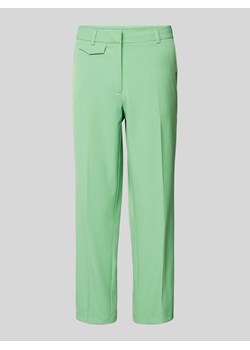 Spodnie materiałowe z prostą nogawką w kant ze sklepu Peek&Cloppenburg  w kategorii Spodnie damskie - zdjęcie 172425532