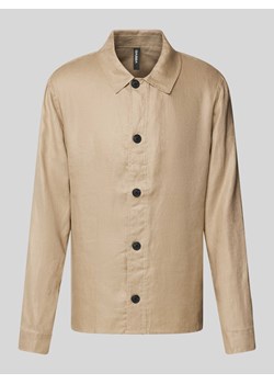 Koszula lniana o kroju regular fit z kołnierzykiem typu kent model ‘Peter’ ze sklepu Peek&Cloppenburg  w kategorii Koszule męskie - zdjęcie 172425593