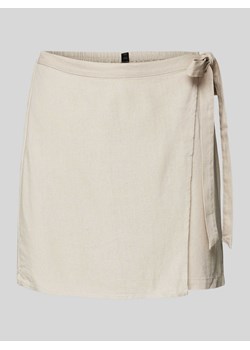 Spódnica mini z wysokim stanem i wiązanym paskiem model ‘MYMILO’ ze sklepu Peek&Cloppenburg  w kategorii Spódnice - zdjęcie 172425623