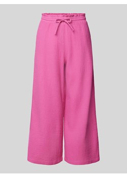 Spodnie materiałowe o luźnym kroju z tunelem ze sklepu Peek&Cloppenburg  w kategorii Spodnie damskie - zdjęcie 172425663