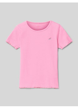 T-shirt z wyhaftowanym logo ze sklepu Peek&Cloppenburg  w kategorii Bluzki dziewczęce - zdjęcie 172425671