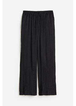 H & M - Szerokie spodnie bez zapięcia - Czarny ze sklepu H&M w kategorii Spodnie damskie - zdjęcie 172425804