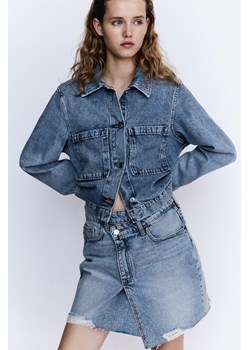 H & M - Kopertowa spódnica dżinsowa - Niebieski ze sklepu H&M w kategorii Spódnice - zdjęcie 172425844