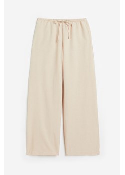 H & M - Spodnie z domieszką lnu - Beżowy ze sklepu H&M w kategorii Spodnie damskie - zdjęcie 172425903