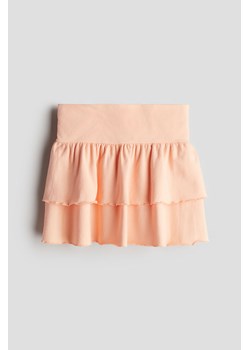 H & M - Dżersejowa spódnica z falbanami - Pomarańczowy ze sklepu H&M w kategorii Spódnice dziewczęce - zdjęcie 172425923