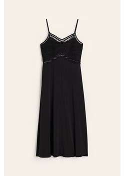 H & M - Sukienka o wyglądzie szydełkowej robótki - Czarny ze sklepu H&M w kategorii Sukienki - zdjęcie 172425962
